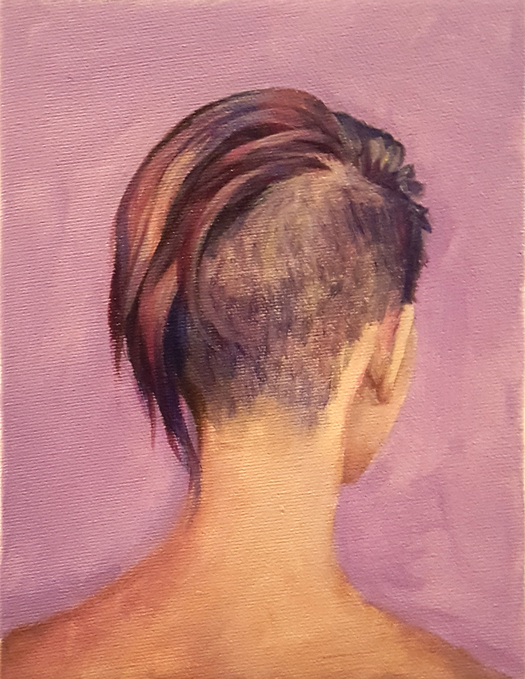 Hair Study no.5 undershave purple hair mohawk